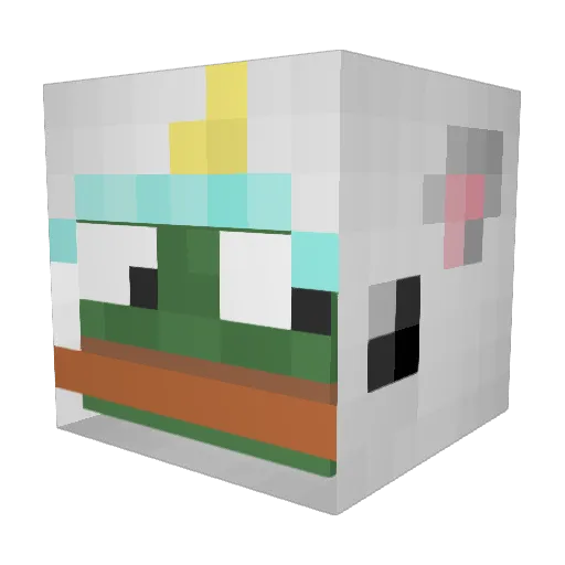 htsupremer Minecraft avatar head, 3D render