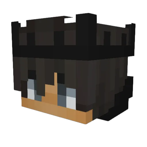 http_mike Minecraft avatar head, 3D render