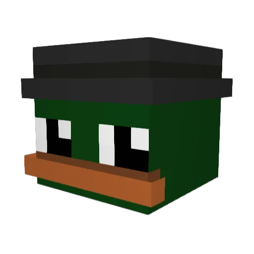 httplingling Minecraft avatar head, 3D render