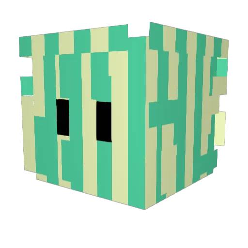 httpmavv Minecraft avatar head, 3D render