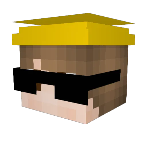https_Leon Minecraft avatar head, 3D render