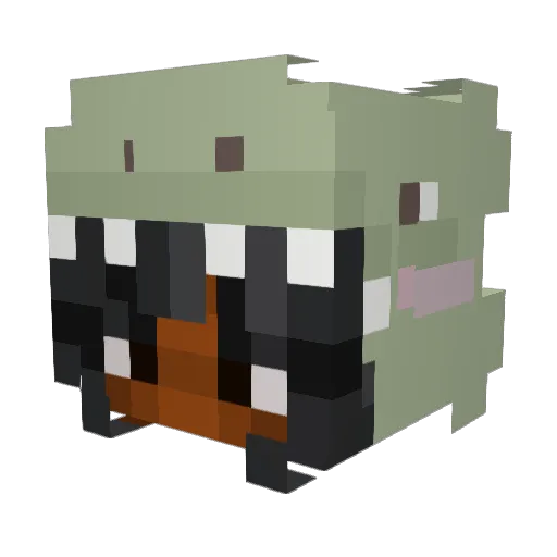 https_angel Minecraft avatar head, 3D render