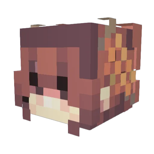 httpsmari Minecraft avatar head, 3D render
