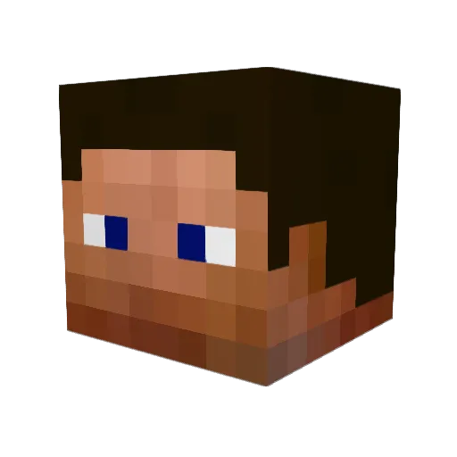 htuu Minecraft avatar head, 3D render