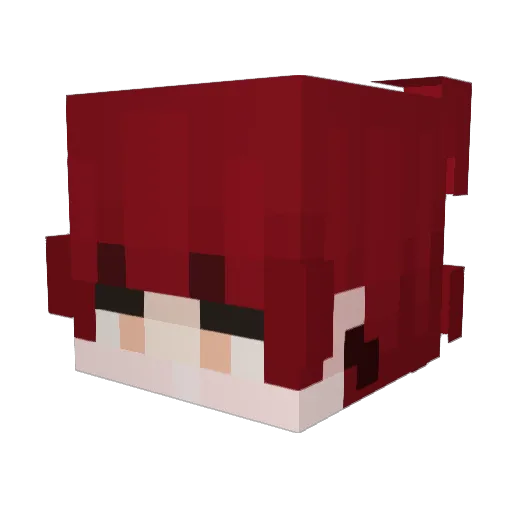 hu_yi_ Minecraft avatar head, 3D render