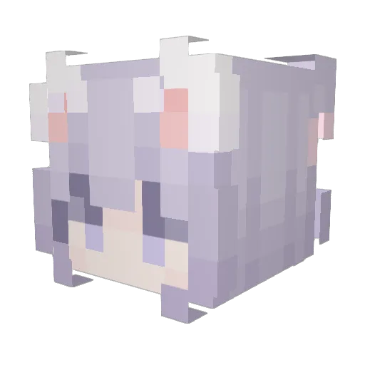hua77772 Minecraft avatar head, 3D render