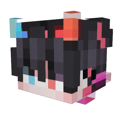 huahua222 Minecraft avatar head, 3D render