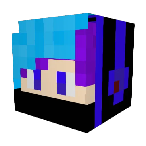 huajicowplus282 Minecraft avatar head, 3D render