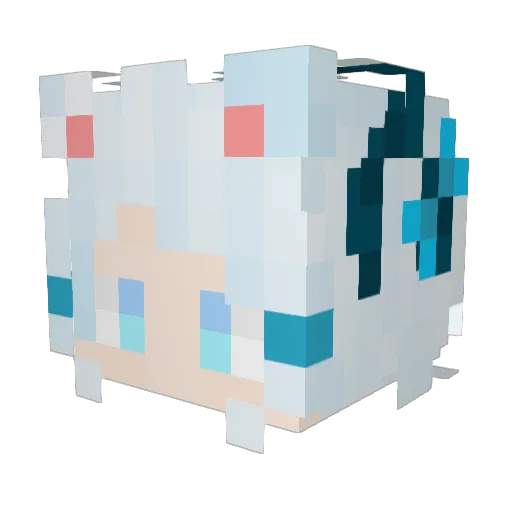 huang12345 Minecraft avatar head, 3D render