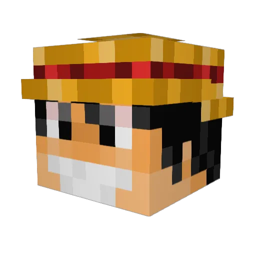 huanghe3335 Minecraft avatar head, 3D render