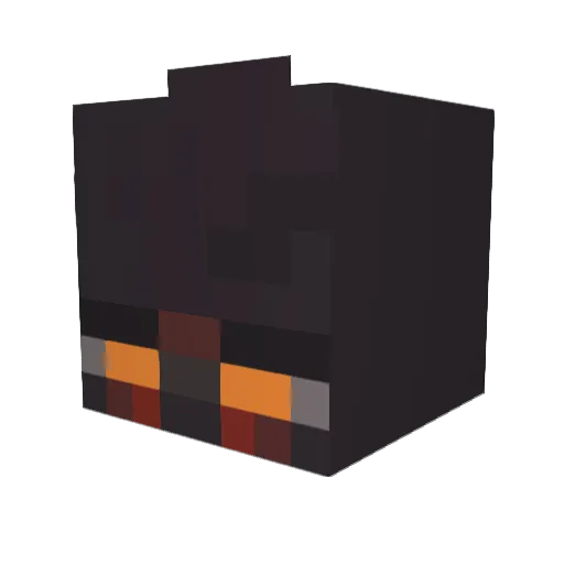 huangshantub Minecraft avatar head, 3D render