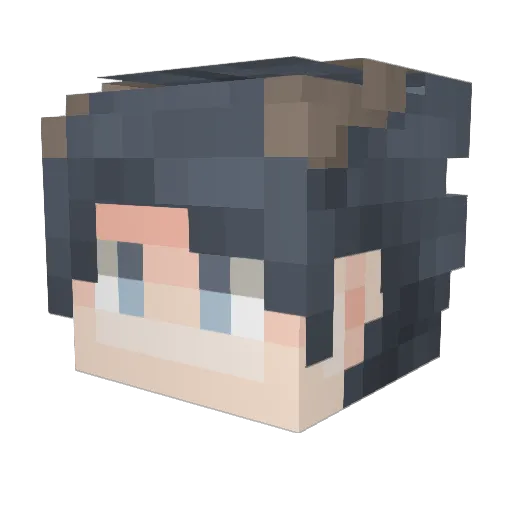huanll Minecraft avatar head, 3D render