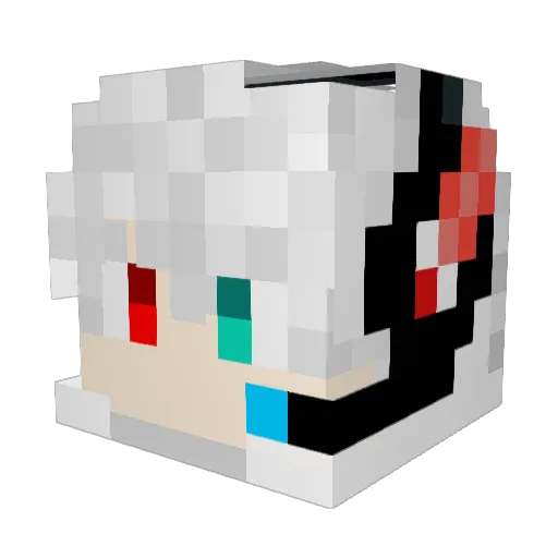 huaying521 Minecraft avatar head, 3D render