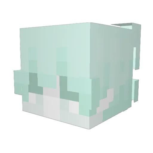 huayinzi Minecraft avatar head, 3D render