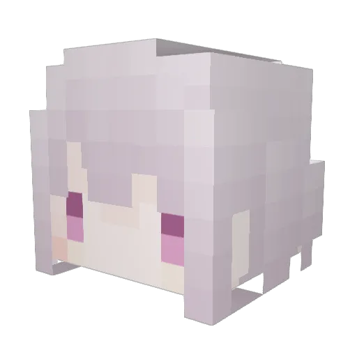 huazhimaru Minecraft avatar head, 3D render