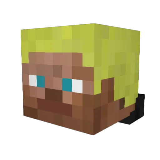hubert546 Minecraft avatar head, 3D render