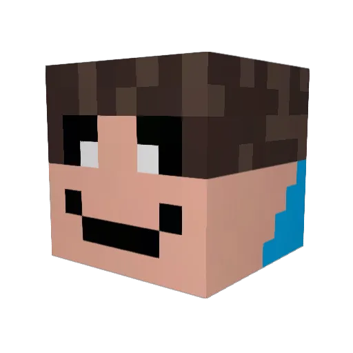 hubertus357 Minecraft avatar head, 3D render
