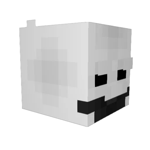 hubixnxx Minecraft avatar head, 3D render