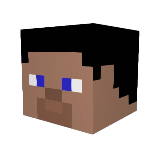 hubon321 Minecraft avatar head, 3D render