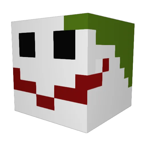 hubse Minecraft avatar head, 3D render