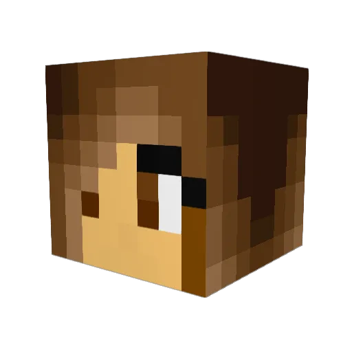 hubsi45 Minecraft avatar head, 3D render