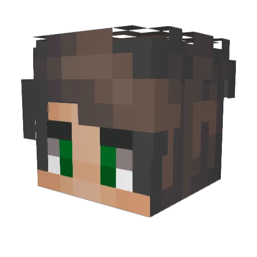 hubssi Minecraft avatar head, 3D render