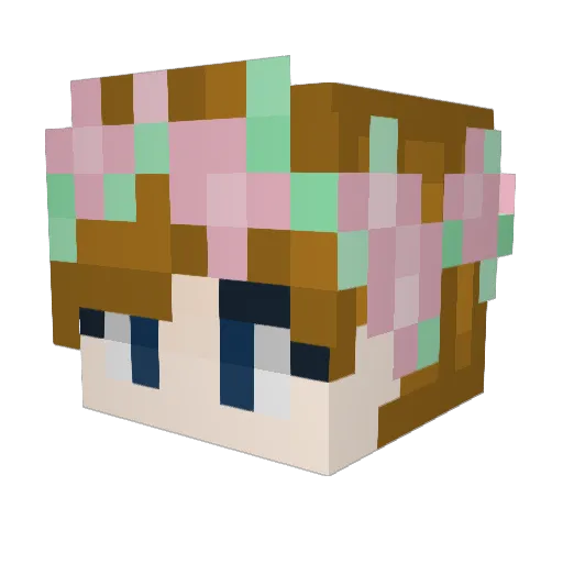hucklebee212 Minecraft avatar head, 3D render