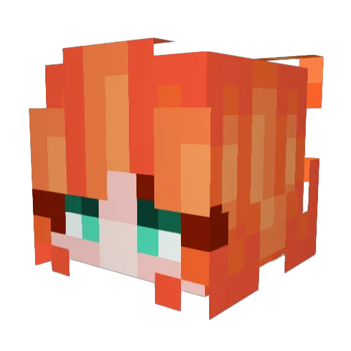 huckleberry_jam Minecraft avatar head, 3D render