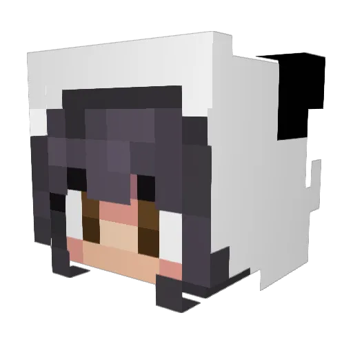 hudakhaliq Minecraft avatar head, 3D render