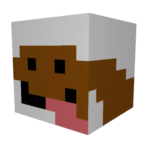 huddizen Minecraft avatar head, 3D render