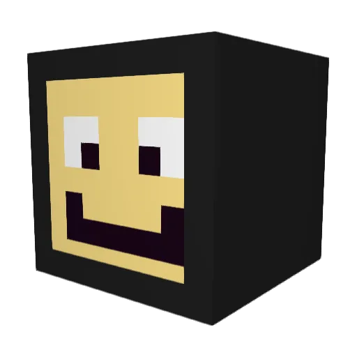 huddle5 Minecraft avatar head, 3D render