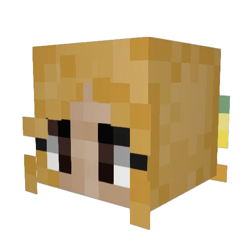 hudich Minecraft avatar head, 3D render