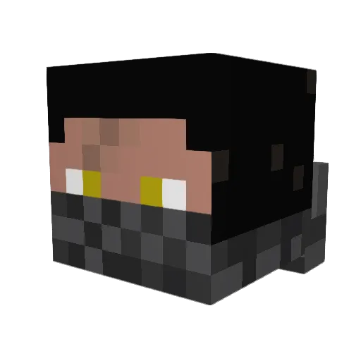 hudsonjb123 Minecraft avatar head, 3D render