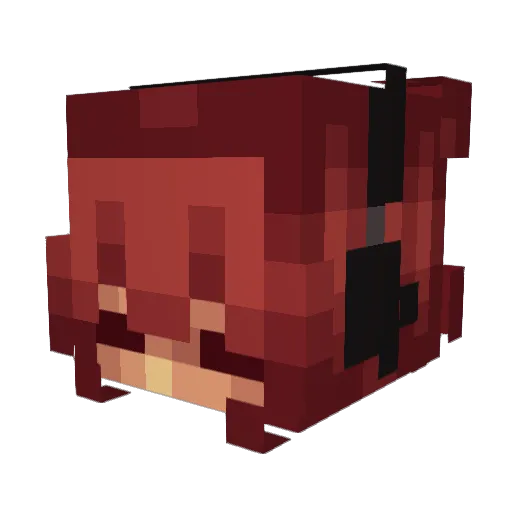 hudzohudzo Minecraft avatar head, 3D render
