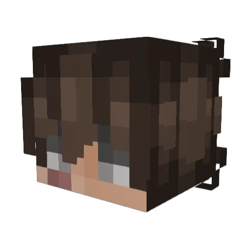 huebschwerlen Minecraft avatar head, 3D render