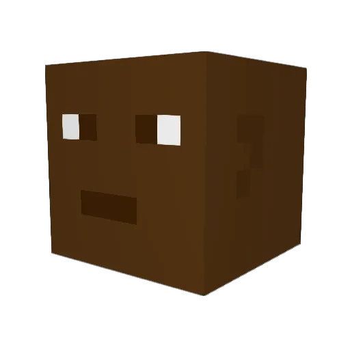 huejaPP Minecraft avatar head, 3D render
