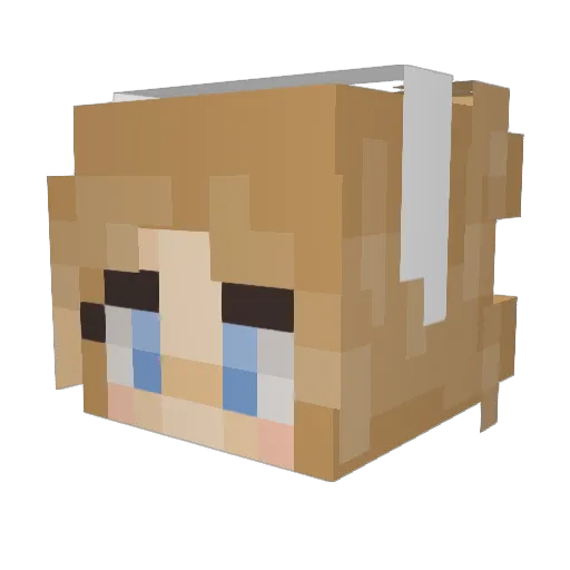 hueningz Minecraft avatar head, 3D render