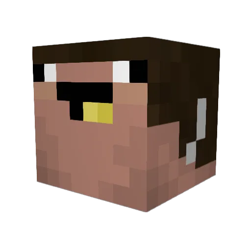 huesoskinn Minecraft avatar head, 3D render