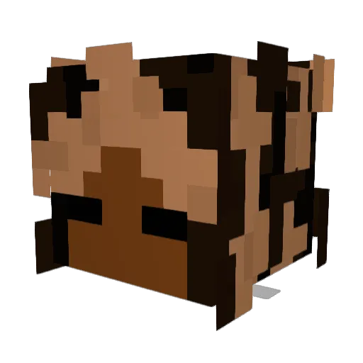 huevitoe Minecraft avatar head, 3D render