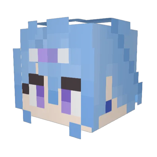 hufei2008 Minecraft avatar head, 3D render