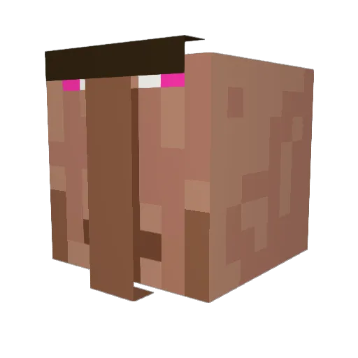 huffa1 Minecraft avatar head, 3D render