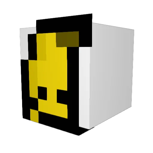 hufflepuff2010 Minecraft avatar head, 3D render
