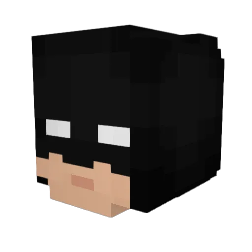 huffr14 Minecraft avatar head, 3D render