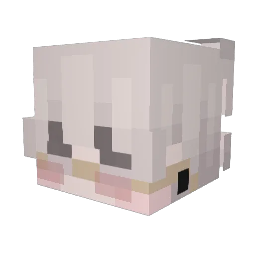 hug1eh Minecraft avatar head, 3D render