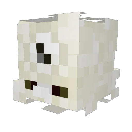 hug3ass Minecraft avatar head, 3D render