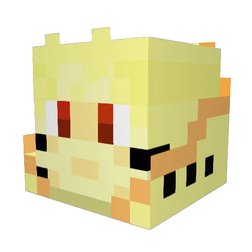 hug8152 Minecraft avatar head, 3D render