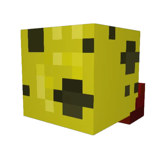 hugadar Minecraft avatar head, 3D render