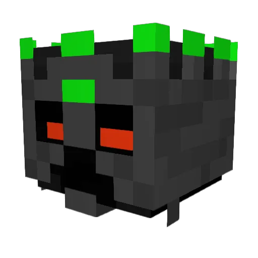 hugaffa Minecraft avatar head, 3D render