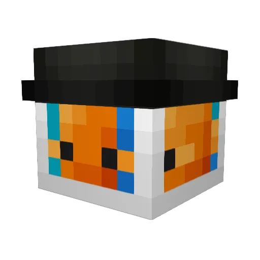 hugeGar Minecraft avatar head, 3D render