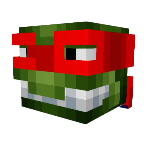huge_d Minecraft avatar head, 3D render